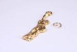Statue of Liberty Charm, Traditional Charm, Made from Solid Yellow Gold, British Hallmarked, Complete with Attachment Link