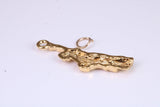 Statue of Liberty Charm, Traditional Charm, Made from Solid Yellow Gold, British Hallmarked, Complete with Attachment Link