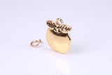 Apple Charm, Traditional Charm, Made from Solid Yellow Gold, British Hallmarked, Complete with Attachment Link