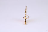 Parrot Charm, Made from Solid Cast Yellow Gold, British Hallmarked, Complete with Attachment Link