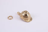Jockey Hat charm, Traditional Charm, Made from Solid Yellow Gold, British Hallmarked, Complete with Attachment Link
