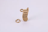 Cell Phone Charm, Made from Solid Cast Yellow Gold, British Hallmarked, Complete with Attachment Link