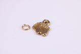 Feets Charm, Traditional Charm, Made from Solid Yellow Gold, British Hallmarked, Complete with Attachment Link