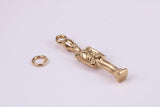 Queens Guard Charm, Made from Solid Cast Yellow Gold, British Hallmarked, Complete with Attachment Link