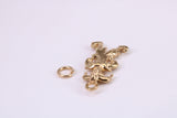 Jester Charm, Made from Solid Yellow Gold, British Hallmarked, Complete with Attachment Link
