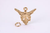 Angel / Fairy Charm, Traditional Charm, Made from Solid Yellow Gold, British Hallmarked, Complete with Attachment Link