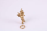 Leprechaun Charm, Traditional Charm, Made from Solid Yellow Gold, British Hallmarked , Complete with Attachment Link