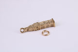 Iconic London Big Ben Charm, Traditional Charm, Made from Solid Yellow Gold, British Hallmarked, Complete with Attachment Link