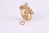 Jackpot Charm, Traditional Charm, Made from Solid Yellow Gold, British Hallmarked, Complete with Attachment Link