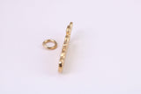 Casino Charm, Made from Solid Yellow Gold, British Hallmarked, Complete with Attachment Link