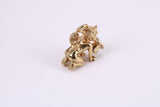 Cupid Charm, Traditional Charm, Made from Solid Yellow Gold, British Hallmarked, Complete with Attachment Link