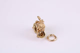 Cupid Charm, Traditional Charm, Made from Solid Yellow Gold, British Hallmarked, Complete with Attachment Link