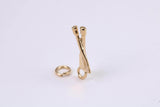 Spatula Charm, Traditional Charm, Made from Solid Yellow Gold, British Hallmarked, Complete with Attachment Link