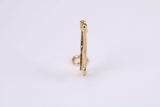 Spatula Charm, Traditional Charm, Made from Solid Yellow Gold, British Hallmarked, Complete with Attachment Link