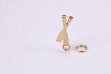 Spatula Charm, Traditional Charm, Made from Solid Yellow Gold, British Hallmarked, Complete with Attachment Link