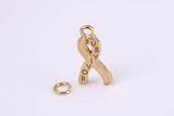 Survivor Charm, Traditional Charm, Made from Solid Yellow Gold, British Hallmarked, Complete with Attachment Link
