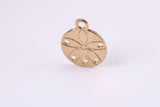Flower Fossil Charm, Traditional Charm, Made from Solid Yellow Gold, British Hallmarked, Complete with Attachment Link