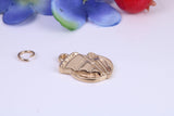Slice of Cake Charm, Traditional Charm, Made from Solid Cast Yellow Gold, British Hallmarked