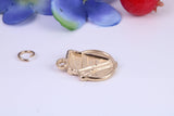 Slice of Cake Charm, Traditional Charm, Made from Solid Cast Yellow Gold, British Hallmarked