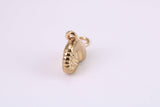 Sea Shell Charm, Traditional Charm, Made from Solid Yellow Gold, British Hallmarked, Complete with Attachment Link