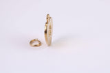 Love My Cat Charm, Traditional Charm, Made from Solid Yellow Gold, British Hallmarked, Complete with Attachment Link