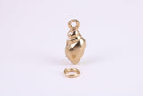 Sea Shell Charm, Traditional Charm, Made from Solid Yellow Gold, British Hallmarked, Complete with Attachment Link