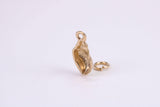 Sea Shell Charm, Traditional Charm, Made from Solid Yellow Gold, British Hallmarked, Complete with Attachment Link