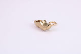 Clog Charm, Traditional Charm, Made from Solid Yellow Gold, British Hallmarked, Complete with Attachment Link