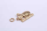 Koala Bear Charm, Traditional Charm, Made from Solid 9ct Yellow Gold, British Hallmarked, Complete with Attachment Link