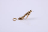 Stiletto Charm, Traditional Charm, Made from Solid 9ct Yellow Gold, British Hallmarked, Complete with Attachment Link