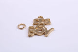 It's A Boy Charm, Traditional Charm, Made from Solid 9ct Yellow Gold, British Hallmarked, Complete with Attachment Link