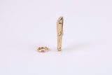 Vintage Megaphone Charm, Traditional Charm, Made from Solid Yellow Gold, British Hallmarked, Complete with Attachment Link