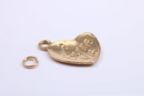 La Bonne Vie Charm, Traditional Charm, Made from Solid 9ct Yellow Gold, British Hallmarked, Complete with Attachment Link