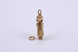 Little Bo Peep Charm, Traditional Charm, Made from Solid 9ct Yellow Gold, British Hallmarked, Complete with Attachment Link