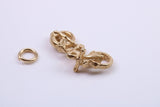 Motorbike Charm, Traditional Charm, Made from Solid 9ct Yellow Gold, British Hallmarked, Complete with Attachment Link