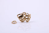 Pantomime Mask Charm, Traditional Charm, Made from Solid 9ct Yellow Gold, British Hallmarked, Complete with Attachment Link