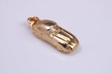 E Type Jaguar Car Charm, Made From Solid Cast Yellow Gold, British Hallmarked and Complete With Attachment Link