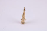 Cola Bottle Charm, Made From Solid Cast Yellow Gold with British Hallmark, Complete with Attachment Link