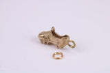 Football Boots Charm, Traditional Charm, Made From Solid Yellow Gold with British Hallmark, Complete with Attachment Link