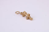 Iconic London Bridge Charm, Traditional Charm, Made From Solid Yellow Gold with British Hallmark, Complete with Attachment Link