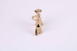 Airedale Terrier Dog Charm, Traditional Charm, Made from Solid Yellow Gold, British Hallmarked, Complete with Attachment Link