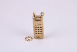 Cell Phone Charm, Traditional Charm, Made From Solid Yellow Gold with British Hallmark, Complete with Attachment Link