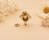 Mortar Hat Charm, Graduation Cap Charm, Traditional Charm, Made from your choice of Precious Metals, British Hallmarked