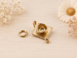 Mortar Hat Charm, Graduation Cap Charm, Traditional Charm, Made from your choice of Precious Metals, British Hallmarked