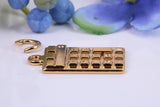Calculator Charm, Made from Solid Cast Yellow Gold, British Hallmarked