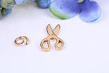 Scissor Charm, Traditional Charm, Made from Solid Cast Yellow Gold, British Hallmarked