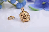 Buddha Charm, Made from Solid Yellow Gold, British Hallmarked, Complete with Attachment Link