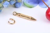 Centre Punch Tool Charm, Made from Solid Cast Yellow Gold, British Hallmarked