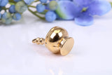 Mortar and Pestle Charm, Traditional Charm, Made from Solid Cast Yellow Gold, British Hallmarked