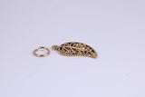 Leaf Charm, Traditional Charm, Made from Solid Cast Yellow Gold, British Hallmarked